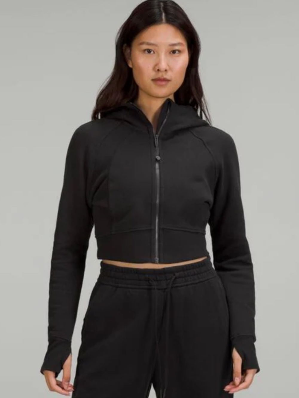 Lululemon Scuba Full-Zip Cropped Hoodie